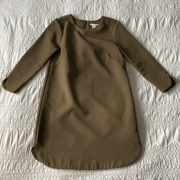 Moss Green Shift Dress - Picture 1 of 5